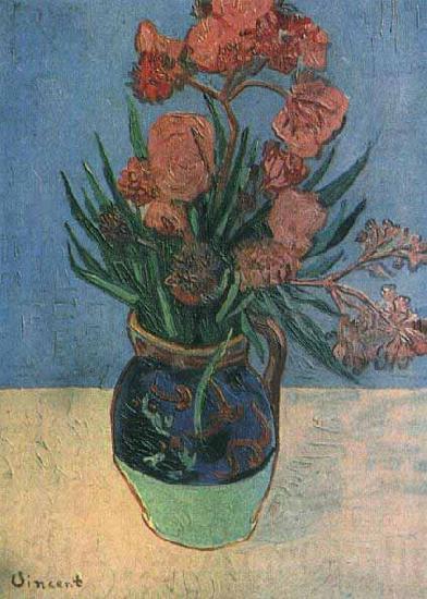 Vincent Van Gogh Vase with Oleanders Spain oil painting art